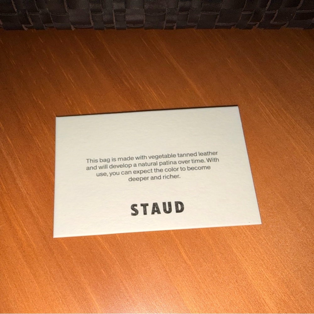STAUD Brown Woven Leather Clutch Bag - Picture 12 of 12